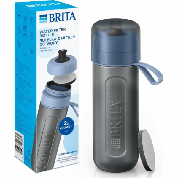 Modrá 2disková filtrační láhev Brita Active