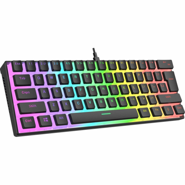 RAMPAGE HERNÍ KLÁVESNICE USB-C RGB PUDDING KEYS