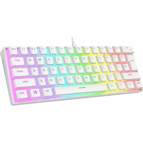 RAMPAGE HERNÍ KLÁVESNICE RGB PUDDINGOVÉ KLÁVESY USB-C