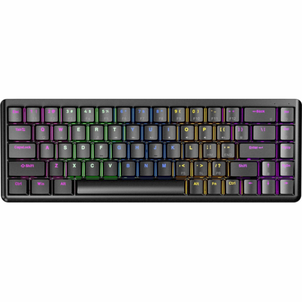 RAMPAGE MECHANICKÁ KLÁVESNICE NÍZKÝ PROFIL REBEL BLK