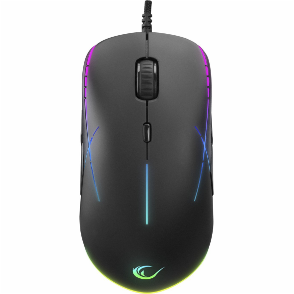 RAMPAGE HERNÍ MYŠ 6400DPI RGB MAKRO 9 KLÁVES