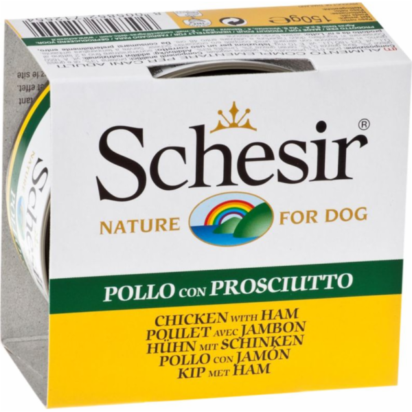 SCHESIR v želé Kuře se šunkou - mokré krmivo pro psy - 150 g