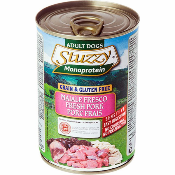 STUZZY pro psy Monoprotein Wieprzowe 400 g