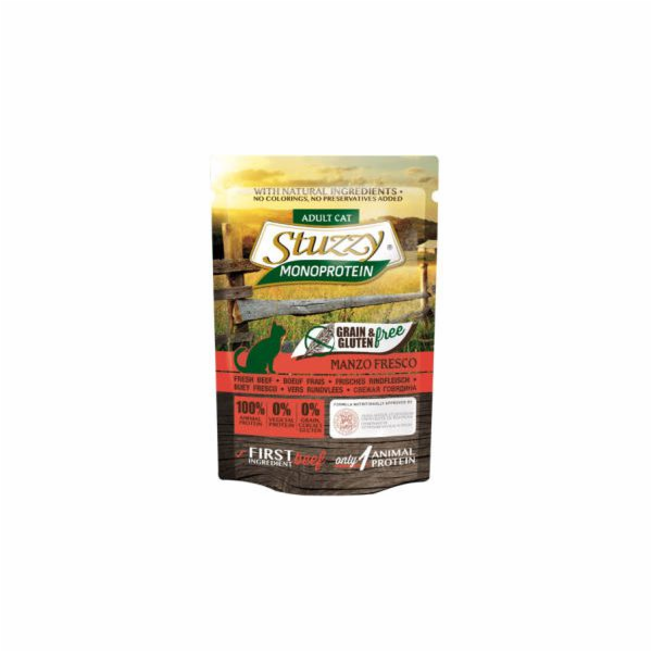 STUZZY Monoprotein Beef - mokré krmivo pro kočky - 85 g