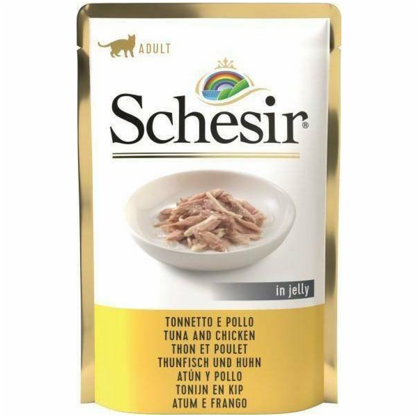 SCHESIR v želé Tuňák s kuřecím masem - mokré krmivo pro k...