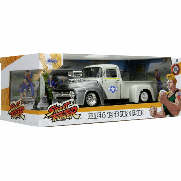 Auto Street Fighter 1956 Ford Pickup s Guile 1:24 Figurka...