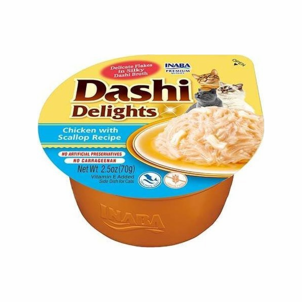 INABA Dashi Delights Kuře s hřebenem ve vývaru - kočičí p...