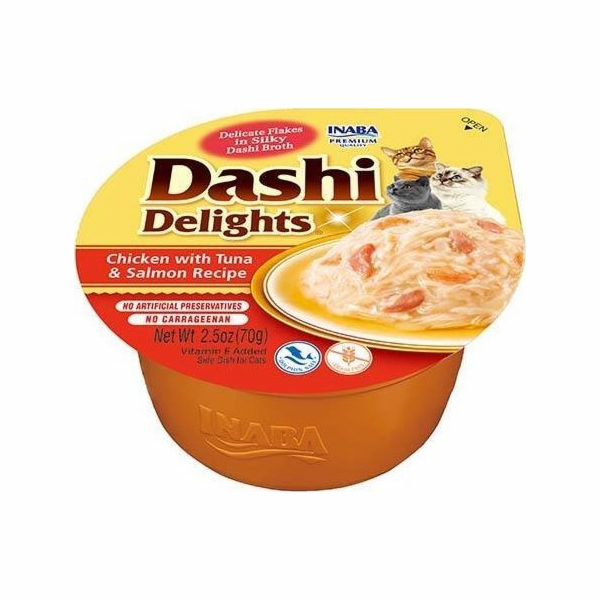 INABA Dashi Delights kuřecí vývar z tuňáka a lososa - koč...