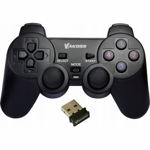 VAKOSS GAMEPAD BEZDRÁTOVÝ S FUNKCÍ DUAL-SHOCK