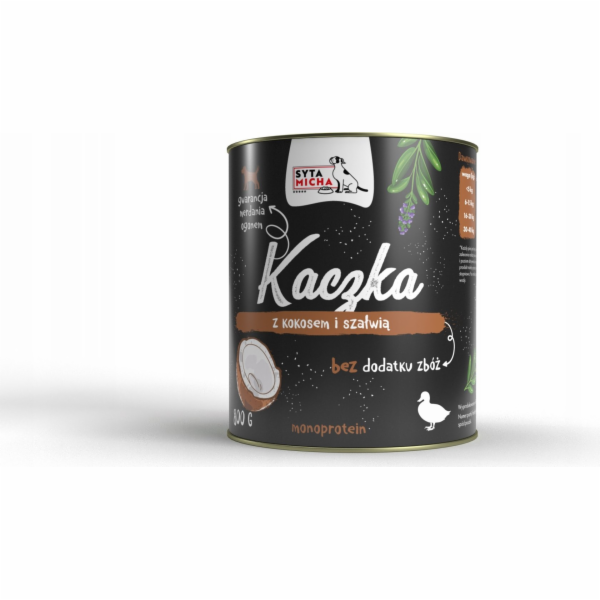 SYTA MICHA Kachna s kokosem a šalvějí - mokré krmivo pro ...