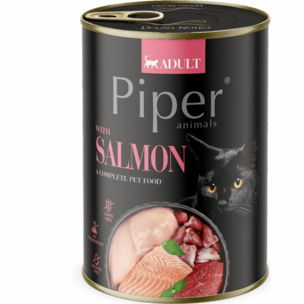 PIPER Animals with losos - mokré krmivo pro kočky - 400g