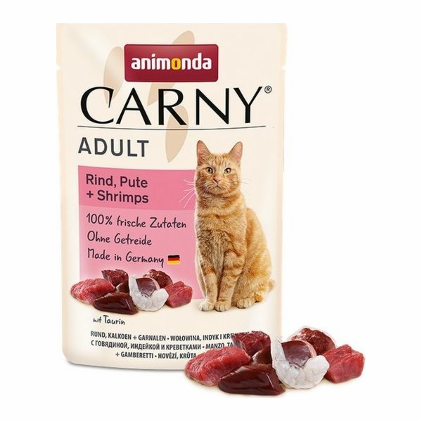 ANIMONDA Carny Adult Hovězí krůta a krevety - mokré krmiv...