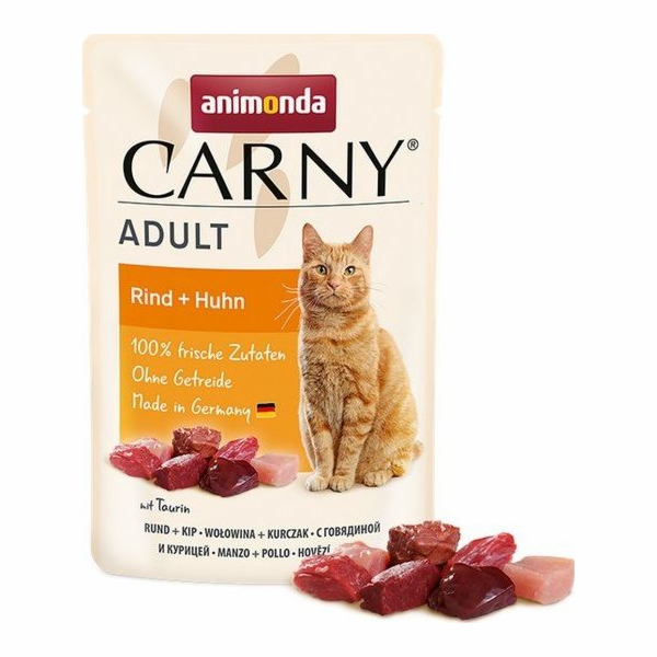 ANIMONDA Carny Adult Hovězí a kuřecí - mokré krmivo pro k...