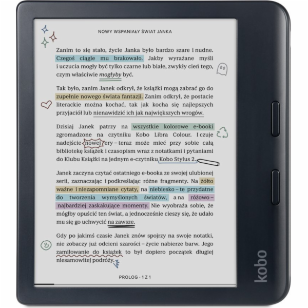 Rakuten Kobo Libra Barevná čtečka elektronických knih Dot...