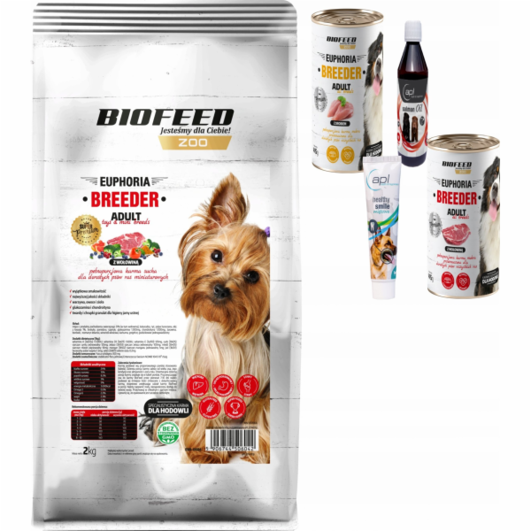 BIOFEED Euphoria Gluten Free Adult mini & small Beef - su...