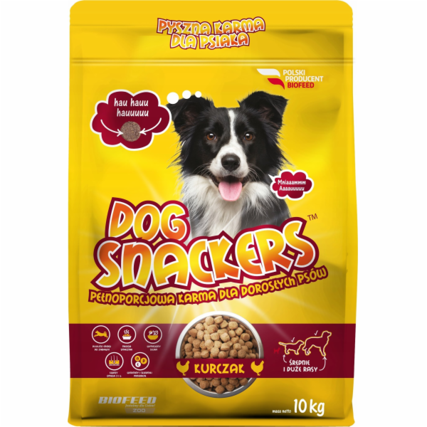 BIOFEED Dog Snackers Adult střední a velké kuře - suché k...