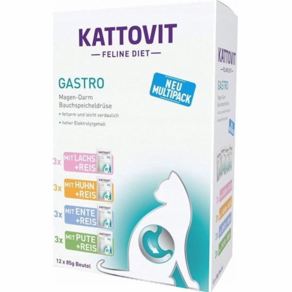 KATTOVIT Feline Diet Gastro - mokré krmivo pro kočky - 12...