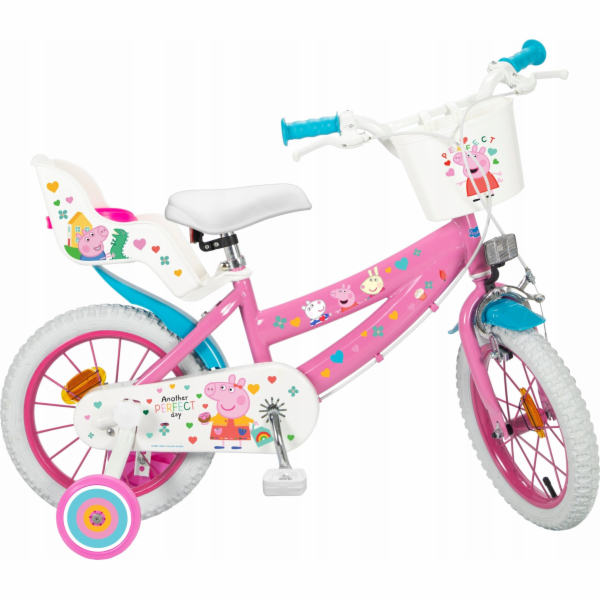 Dětské kolo 14" Peppa Pig růžové 1495 TOIMSA