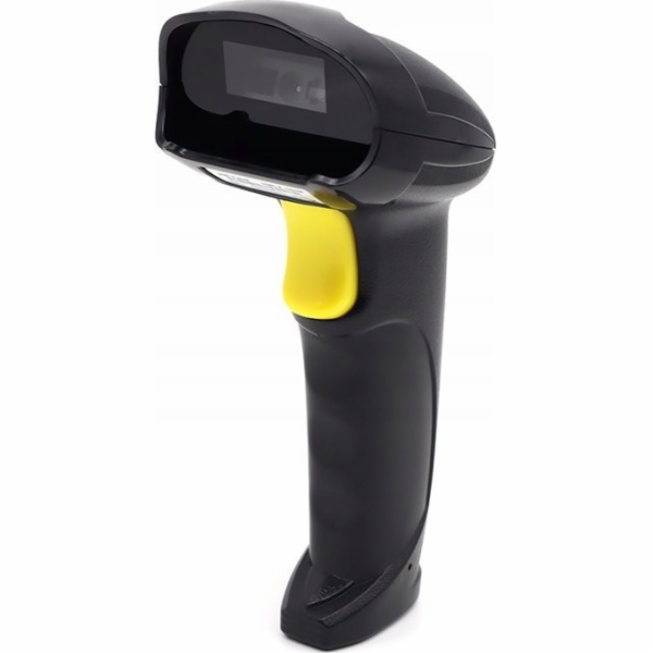 Qoltec 50853 Laserový snímač čárových kódů 1D | 2D | Černá