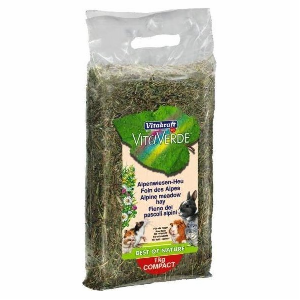VITAKRAFT VitaVerde Alpská louka - seno pro hlodavce - 1kg