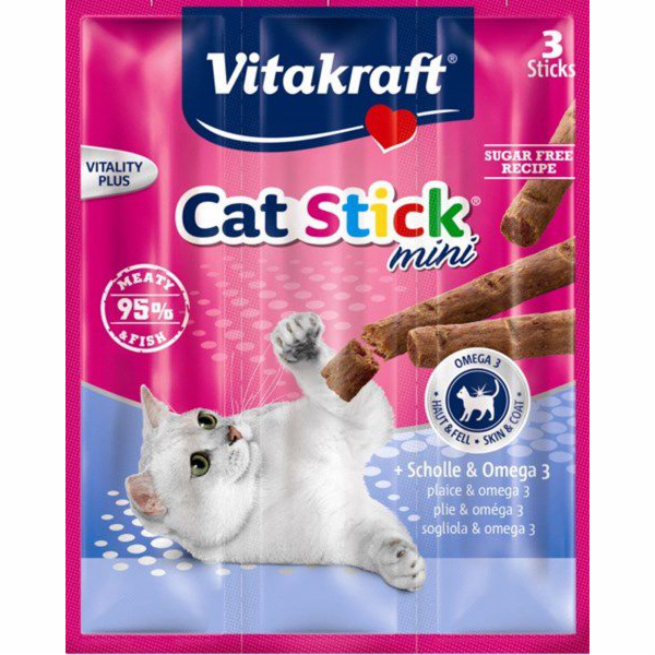 VITAKRAFT CatStick Mini with flounder and Omega-3 - pamls...