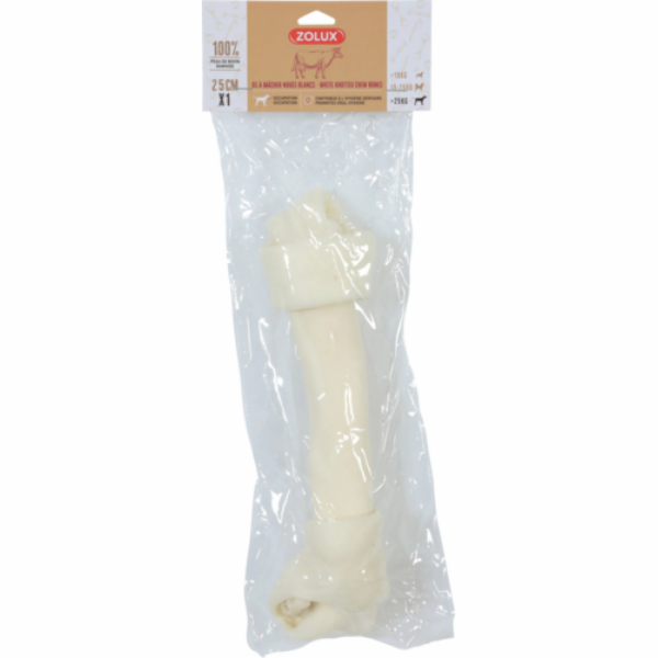 ZOLUX Knotted white bone - žvýkačka pro psa - 140g