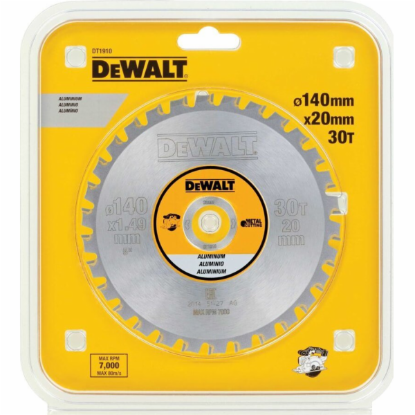 Příslušenství Dewalt Dewalt 140 x 20 30t hliníkové aku