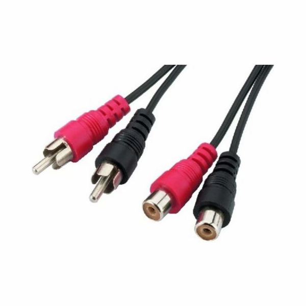 RCA (Cinch) x2 - RCA (Cinch) x2 kabel 3m černý (KPO2661)