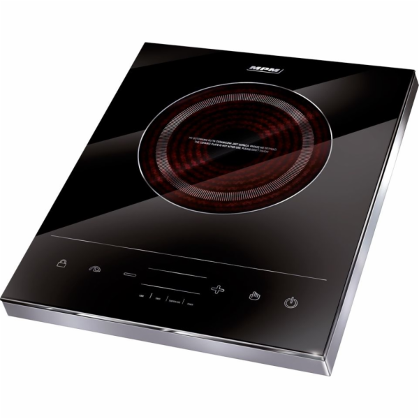 Indukční vařič MPM MKE-06 1800 W, 1 plotýnka, černá