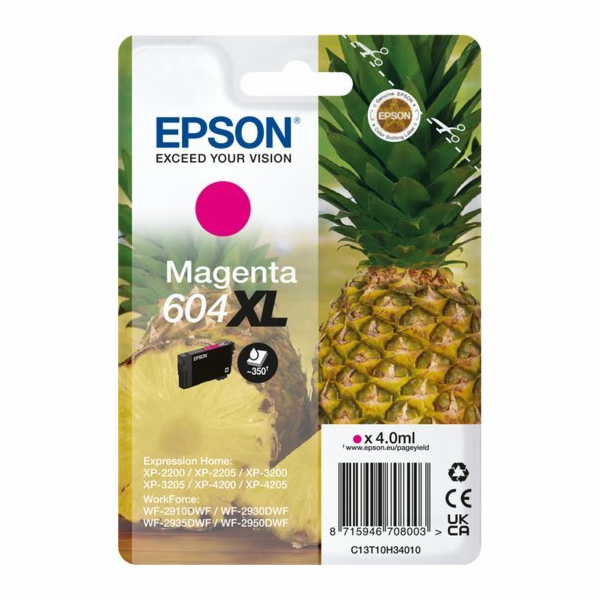 Epson Tintenpatrone magenta 604 XL                    T 10H3