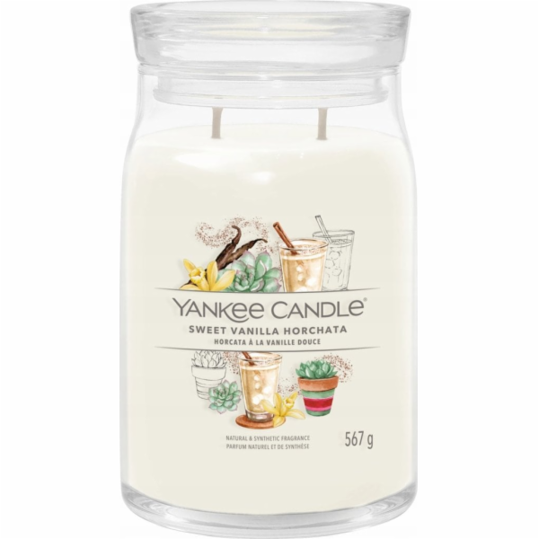 Svíčka ve skleněné dóze Yankee Candle, Sladký vanilkový n...