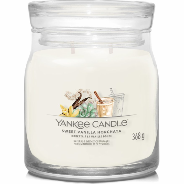 Svíčka ve skleněné dóze Yankee Candle, Sladký vanilkový n...