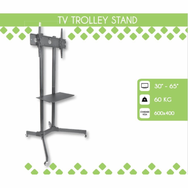 Techly ICA-TR6 Držák na TV 165,1 cm (65") Černá
