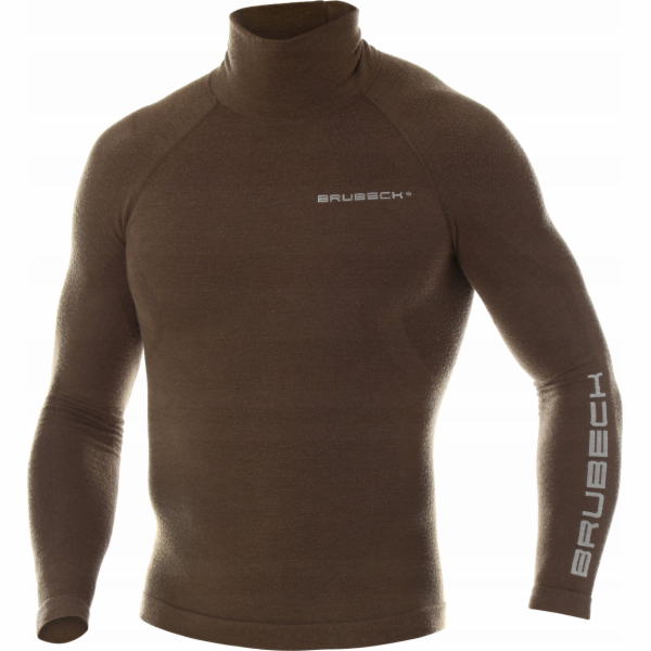 Brubeck LS14200 Pánská mikina RANGER WOOL khaki XL