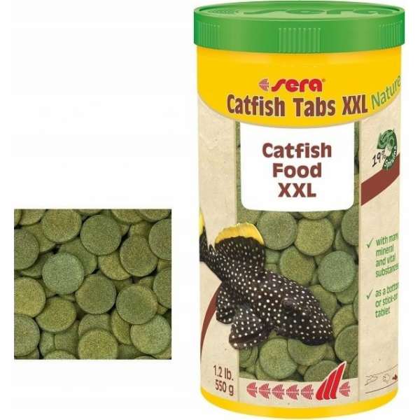 Sera Catfish Tabs Nature XXL 1.000 ml, tabl. - krmivo pro...