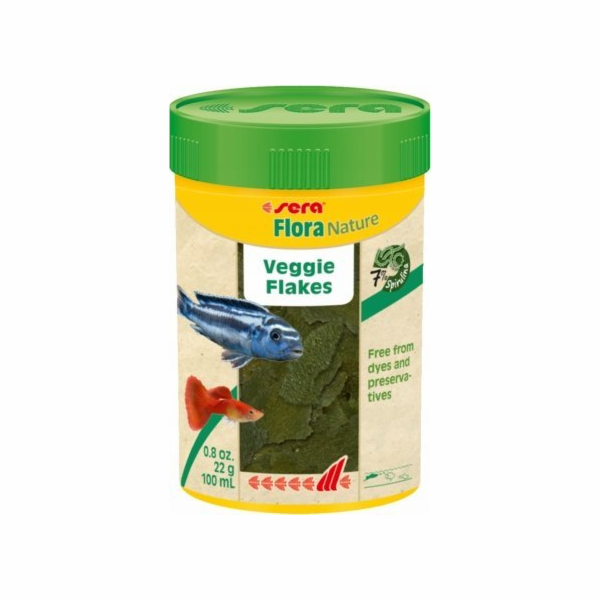 Sera Flora Nature 100 ml, vločky - prémiové krmivo