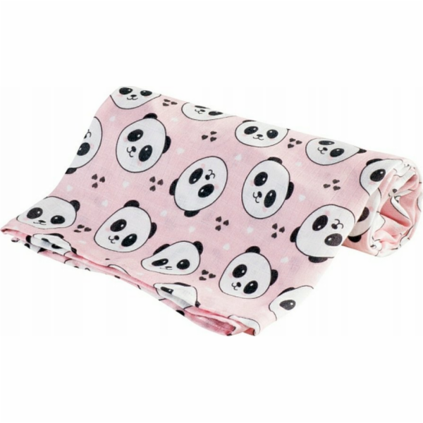 BOC0306-BAMBUSOVÁ PLENKA 30X30 PANDA RŮŽOVÁ