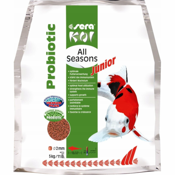 Sera Koi Junior All Seasons Probiotic 5 kg - speciální kr...