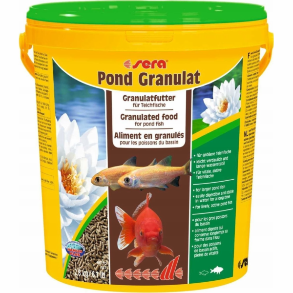 Sera Pond Granulat 21 l - krmivo pro jezírkové ryby