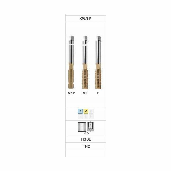 Fanar THREAD M16 NGMM/3-P DIN-352 (6HX) HSSE TIN INOX