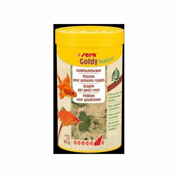 Sera Goldy Nature 250 ml, vločky - prémiové krmivo