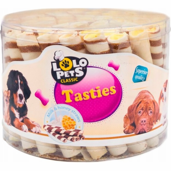 Lolo Pets Classic Trubičky MLÉKA A MEDU PRO PSY - náprstek