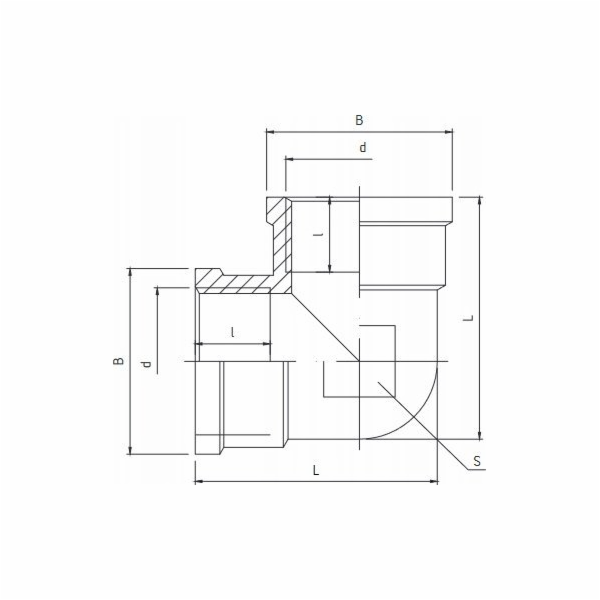 Perfexim Mosazné koleno WW 1/2 zesílené PHA-310 G1/2 WW P...