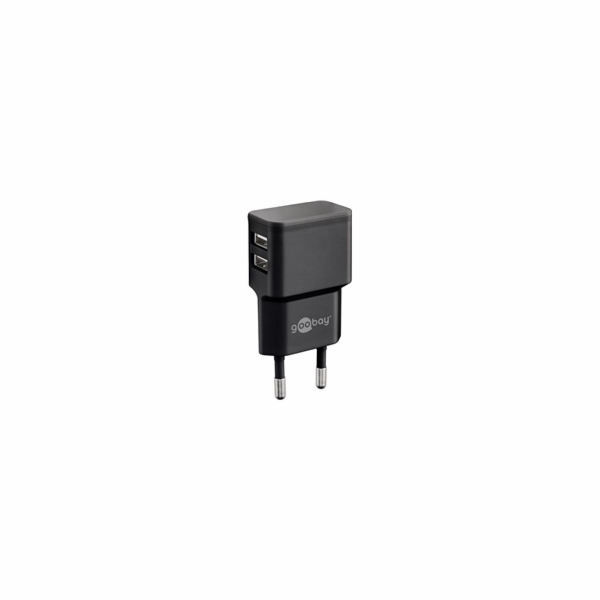 Goobay Napájecí a nabíjecí adaptér 230V na 2x USB, max.2,...