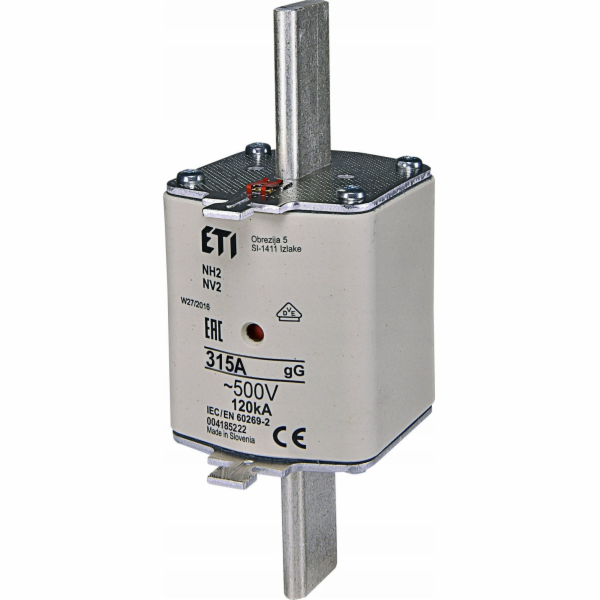 Vložka pojistky NH2 GG 315A/500V 004185222