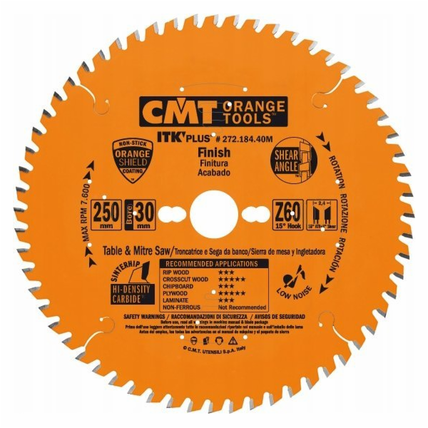 CMT 272.160.40H Pila ITK D=160 F=20 Z=40