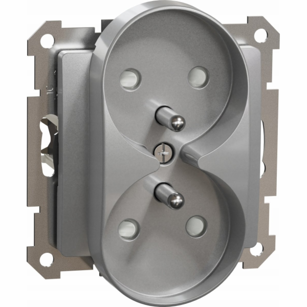 Design Schneider Sedna, zásuvka 2x2p+PE s nádechem do rám...