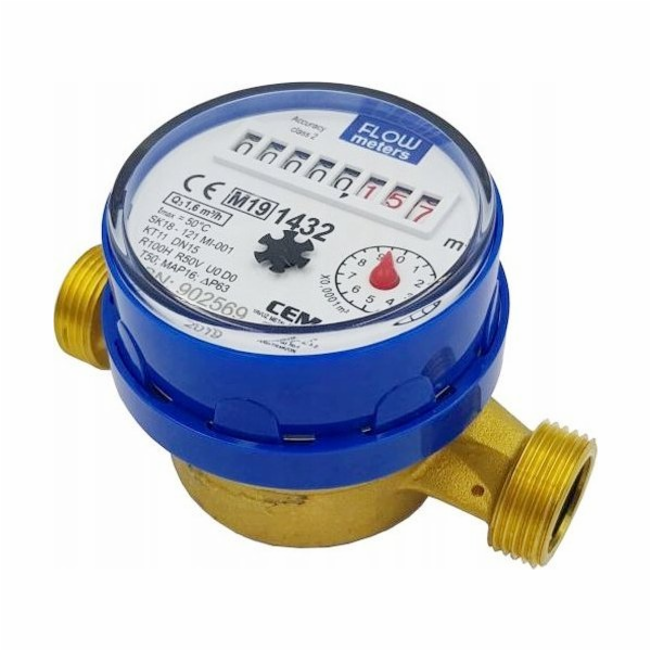 Měřiče studené vody Bmeters GSD8-RFM 1/2" 2,5 m3/h