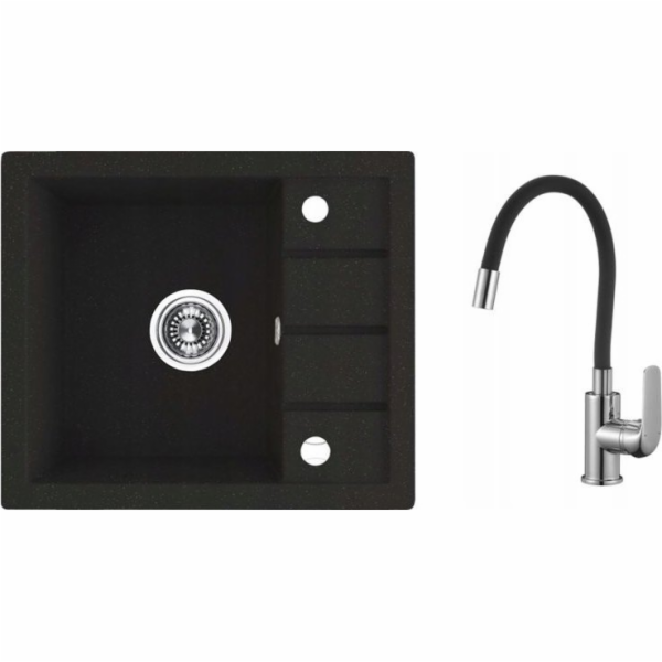 Laveo SBPE713Y Dřez 57X49,5, černý