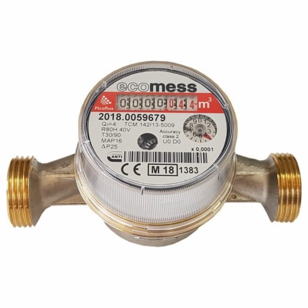 Vodoměr Ecomess Picoflux 3/4" 4 m3/h